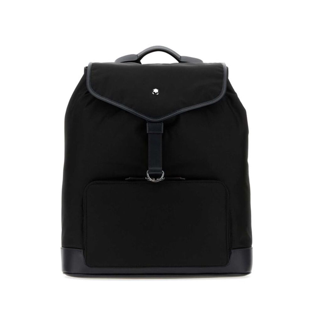 Montblanc Men Black Canvas Backpack